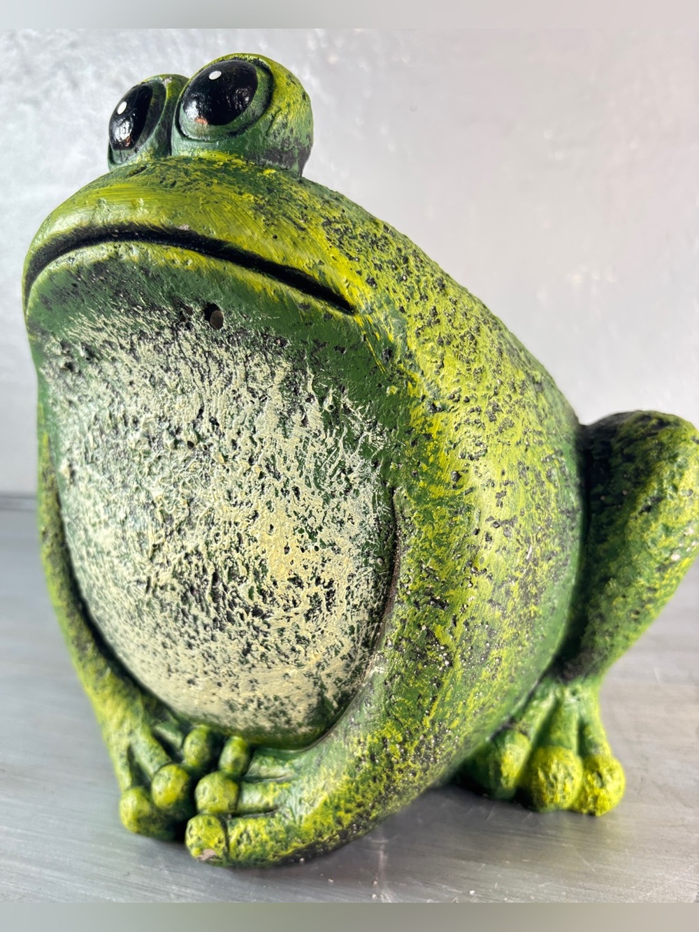 Big Booty RUDY Cement Frog Planter Medium Sized Heavy - Picture 9 of 14